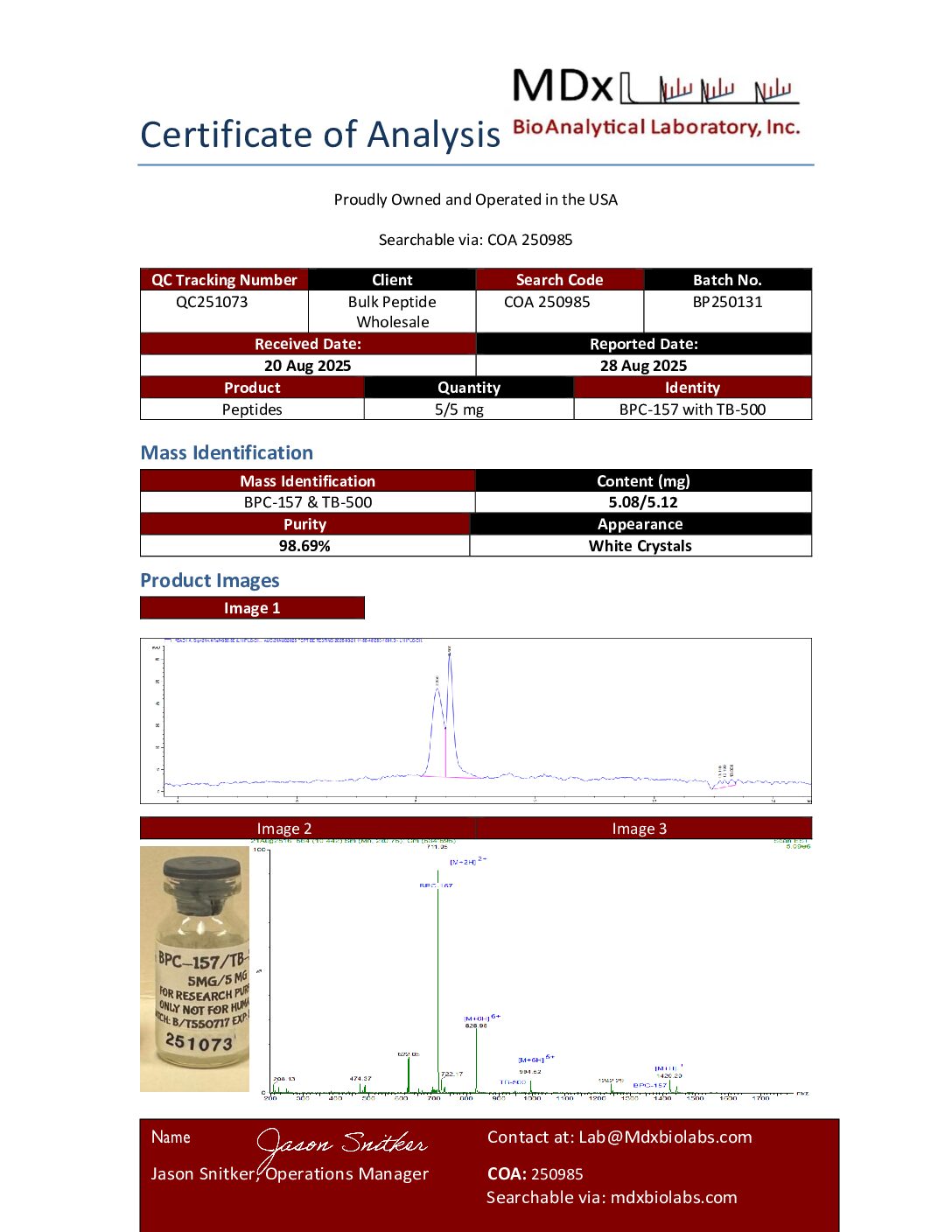 COA 2509085 QC251073 Glow blend COA 2509085 QC251073 Glow blend