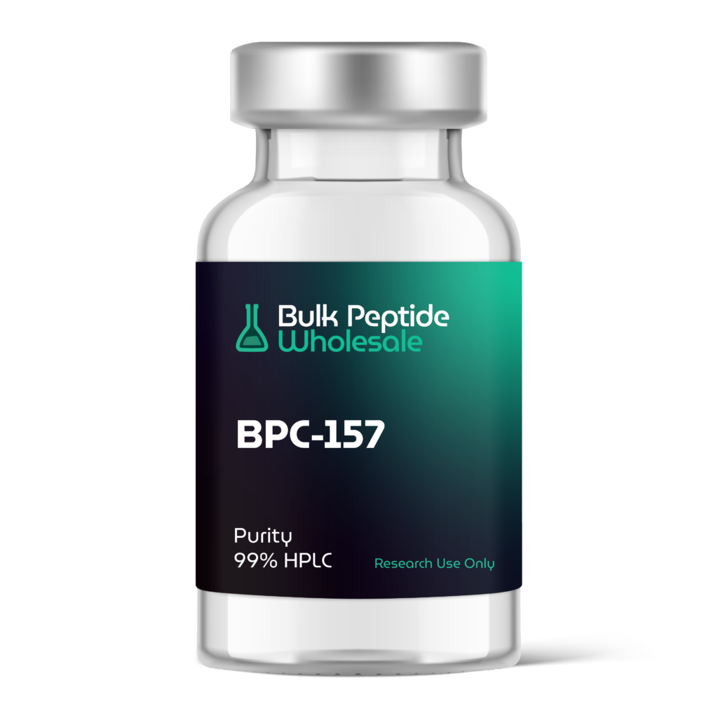 Bulk Peptide Wholesale BPC-157 99% HPCL in a glass vial