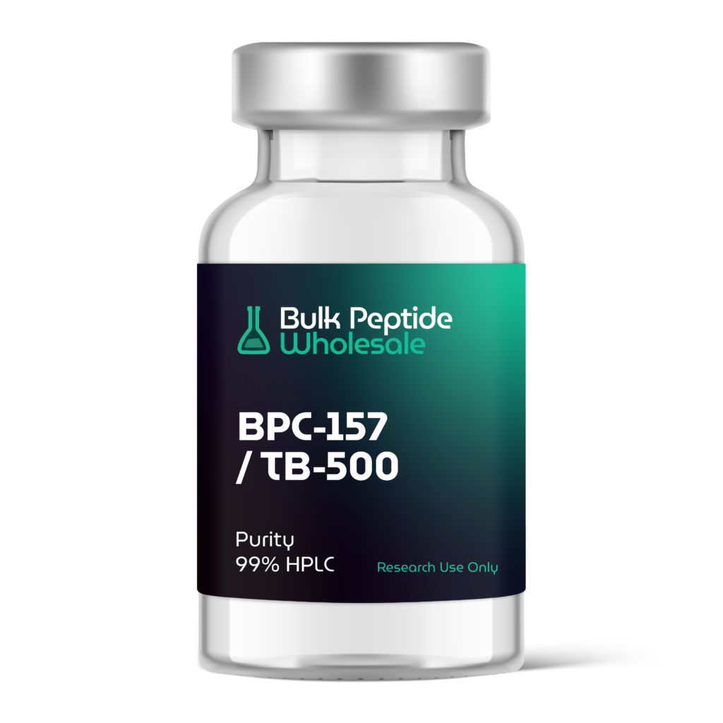Bulk Peptide Wholesale BPC-157/TB-500 99% HPCL in a glass vial