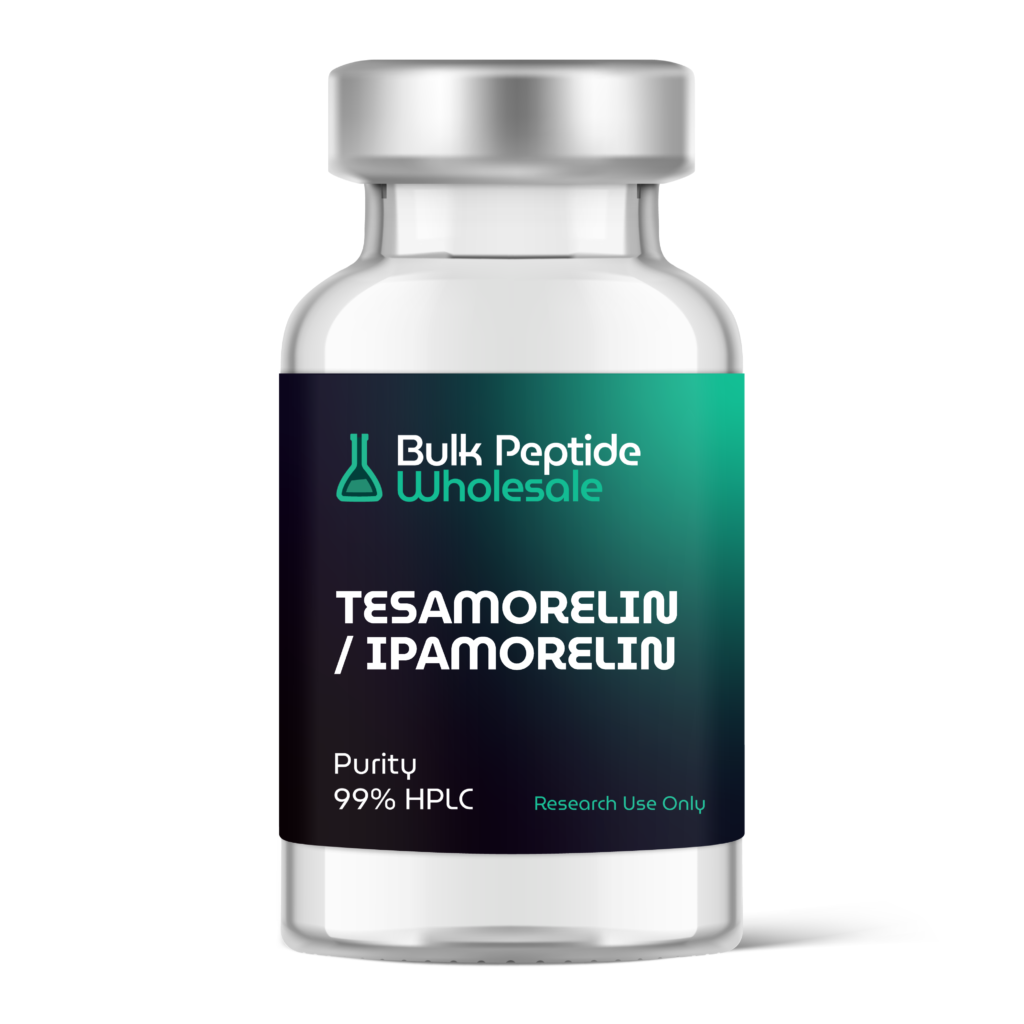 Bulk Peptide Wholesale Tesamorelin/Ipamorelin 99% HPCL in a glass vial